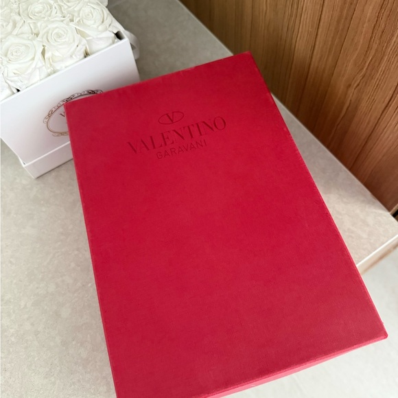 Valentino Garavani
Cream Rockstud Double Espadrille Wedge Sandals - Picture 5 of 6